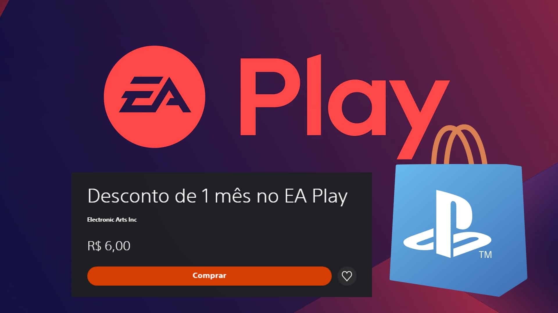 EA oferece um mês de EA Play por apenas R$ 6,00 na PS Store