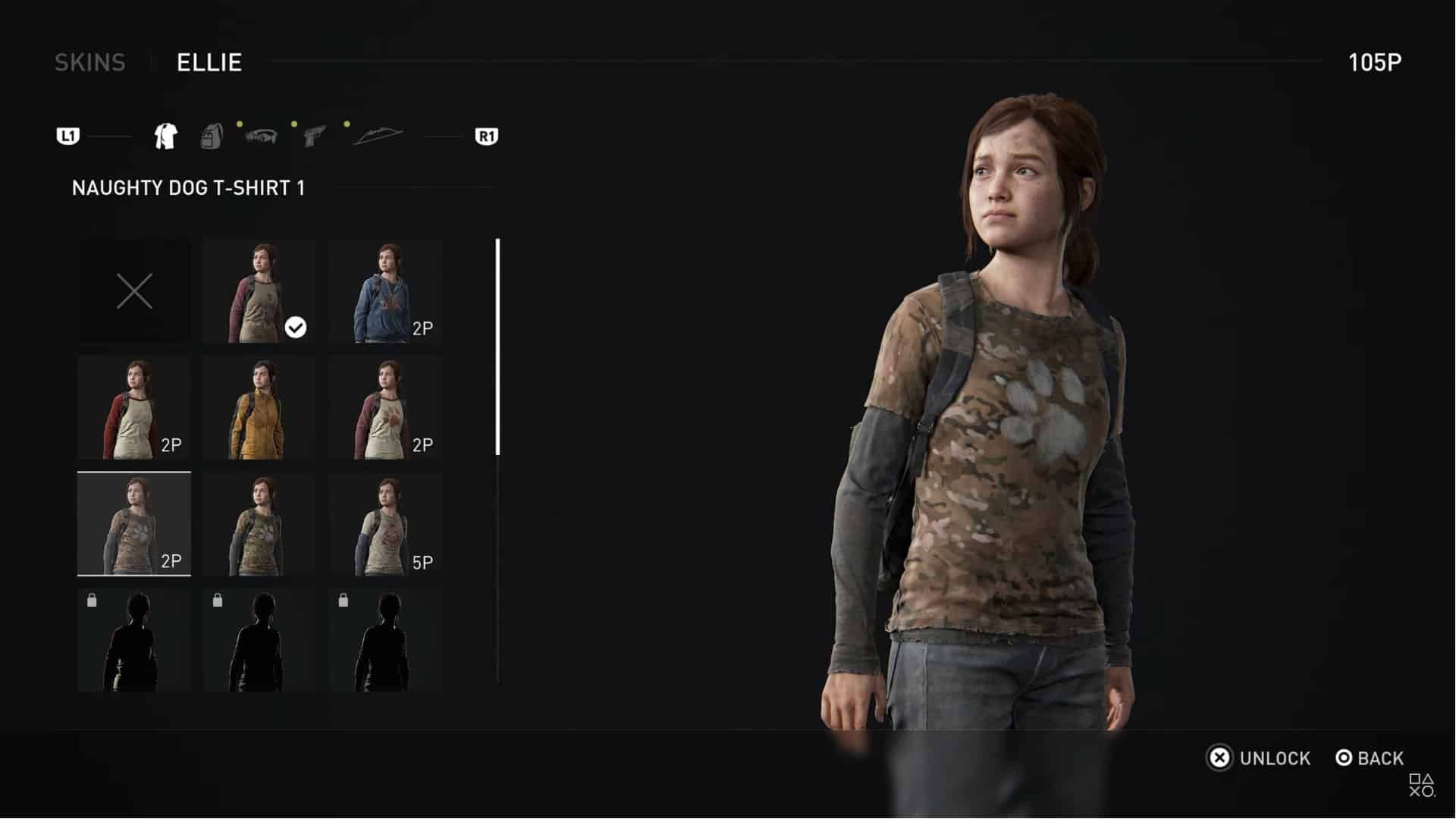 Ellie skin em The Last of Us Part I