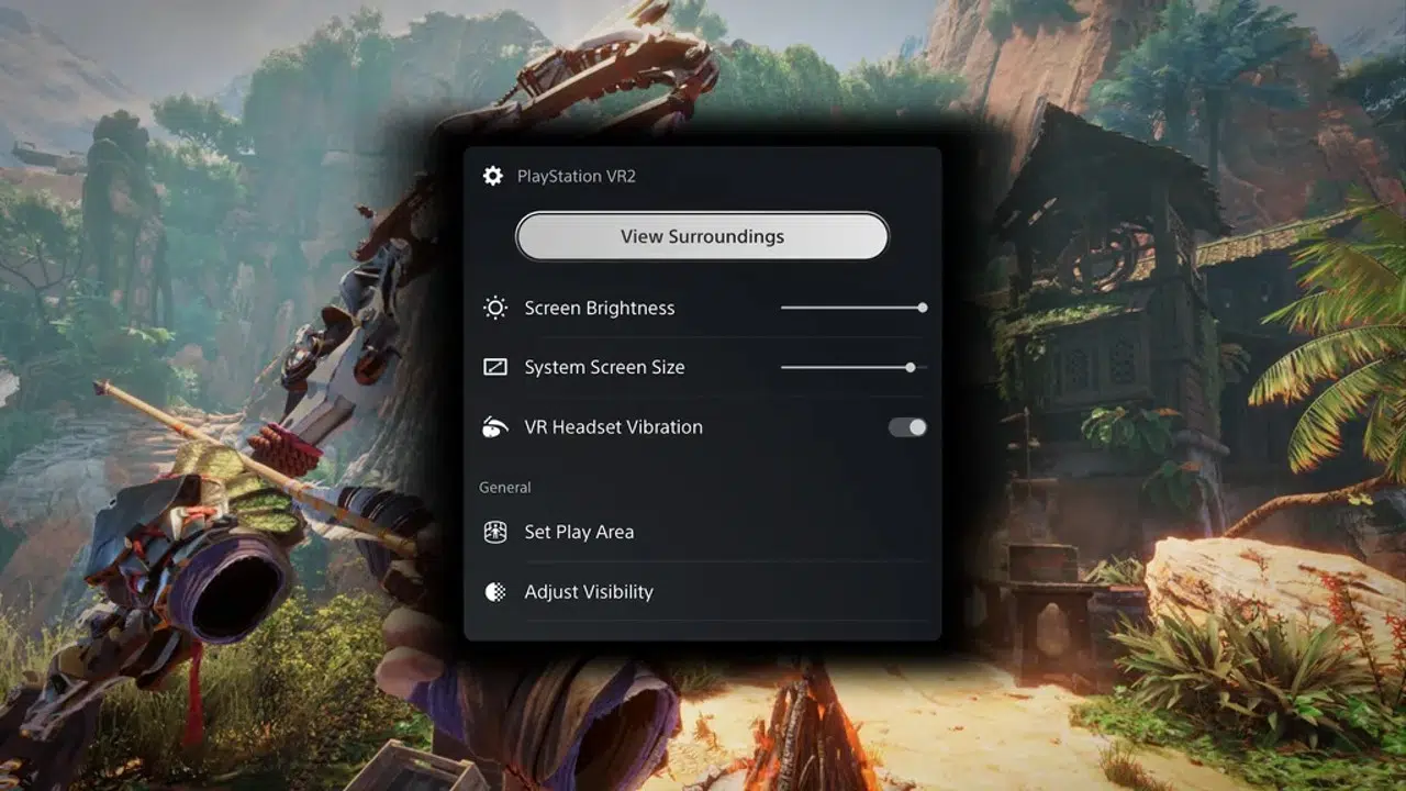 PS VR2 exibição transparente