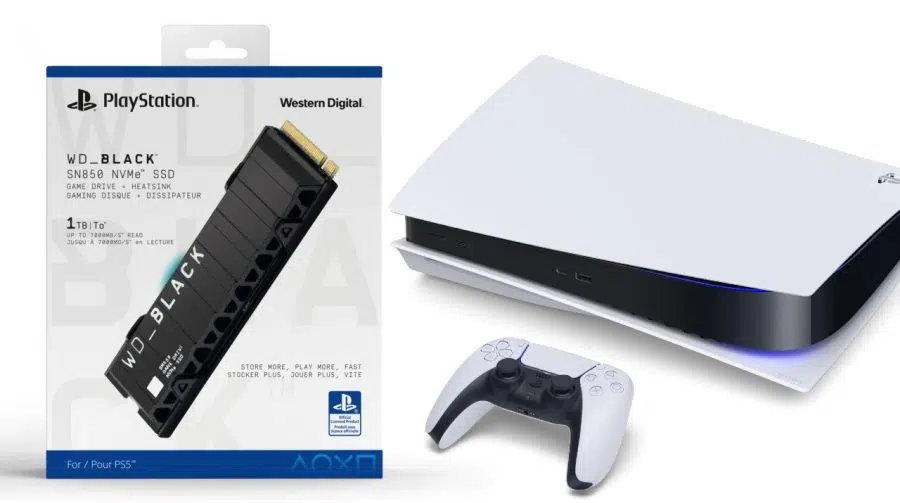 Sony licencia oficialmente o SSD da Western Digital para PS5