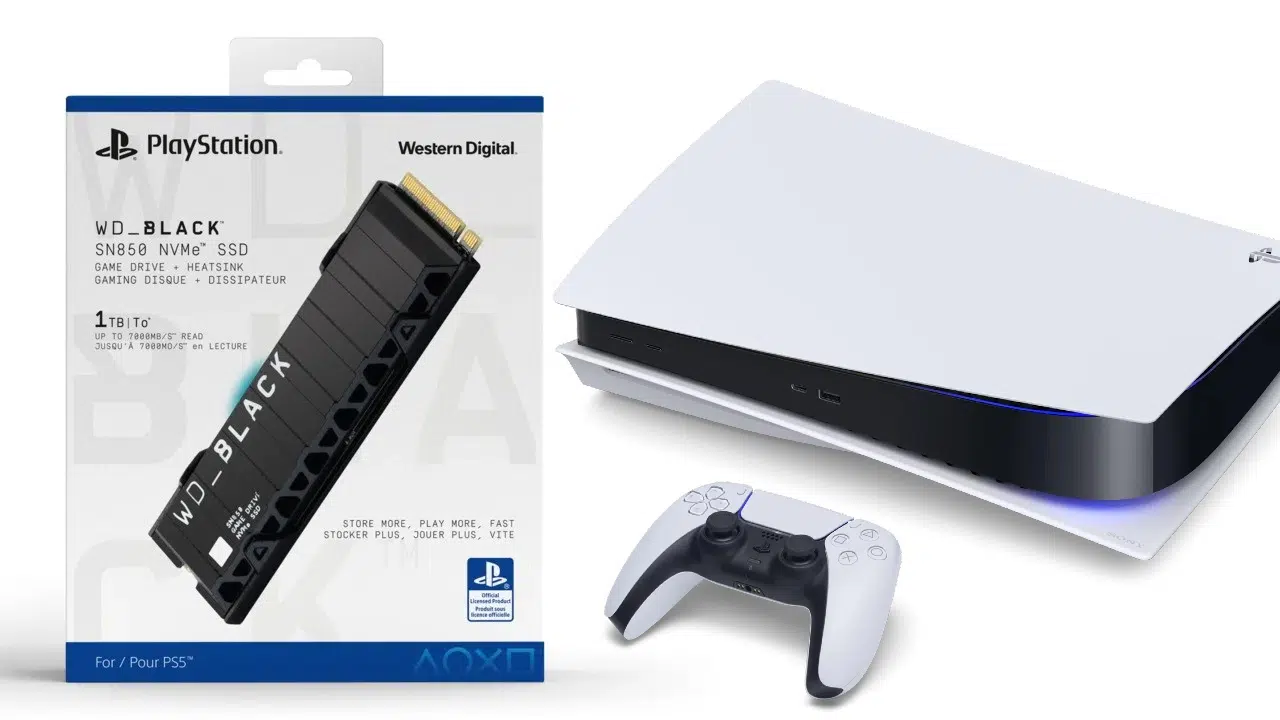 novas funções do PS5 - SSD do PS5 WD