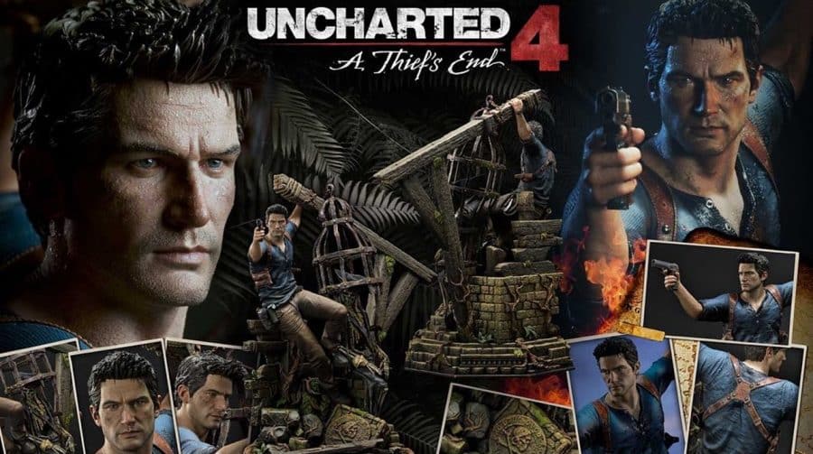 Naughty Dog e Prime 1 Studio anunciam bela estatueta de Uncharted 4