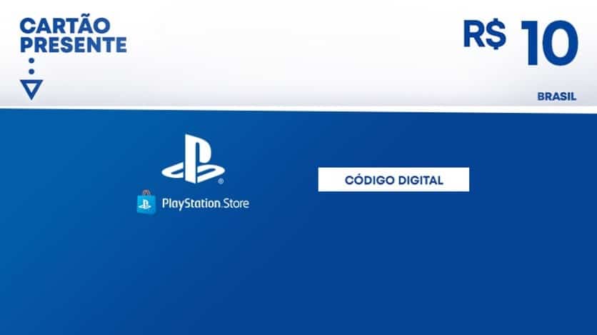 $10 PlayStation Store - Cartão Presente Digital