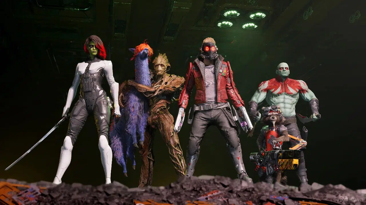 imagem promocional de Marvel's Guardians of the Galaxy