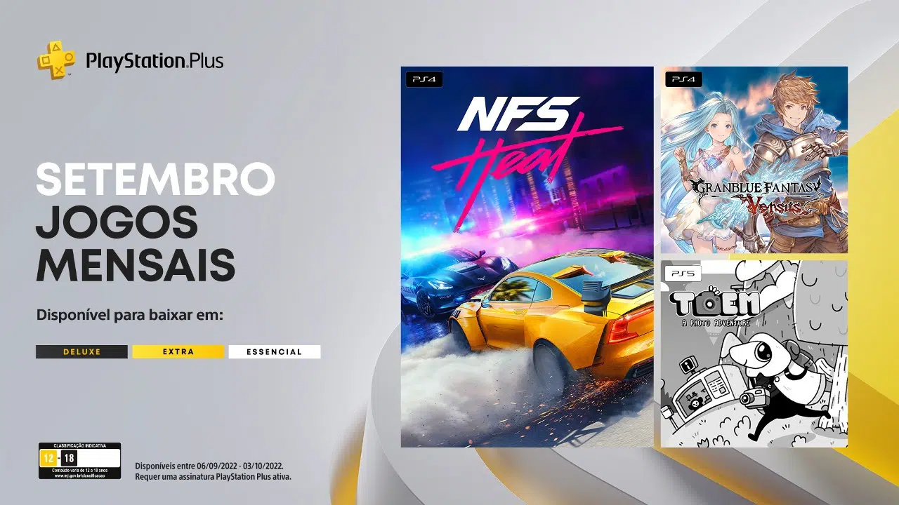 PS Plus de setembro de 2022