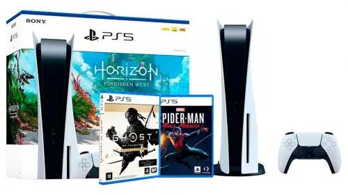 Bundles do PS5 com até 2 jogos estão disponíveis em oferta na Kabum