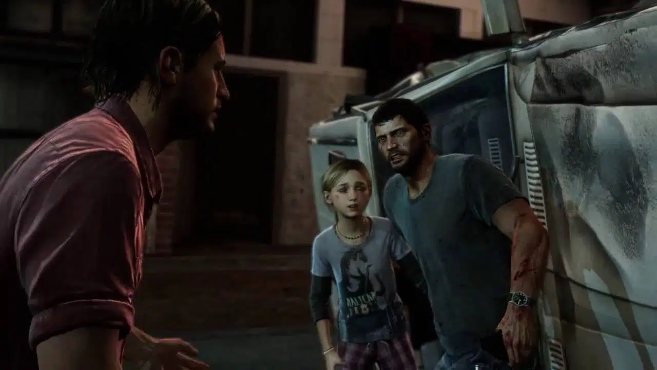 The Last of Us Part I cena com Joel e Sarah