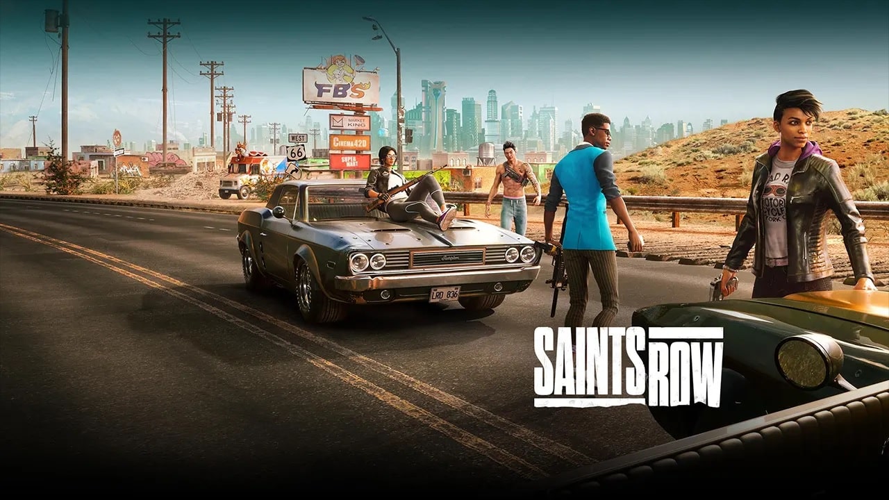 Imagem de personagens para ilustrar o tamanho de Saints Row