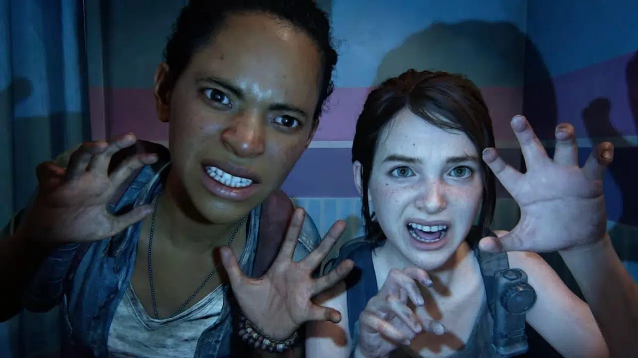 ellie e Riley em left behind, de the last of us part i