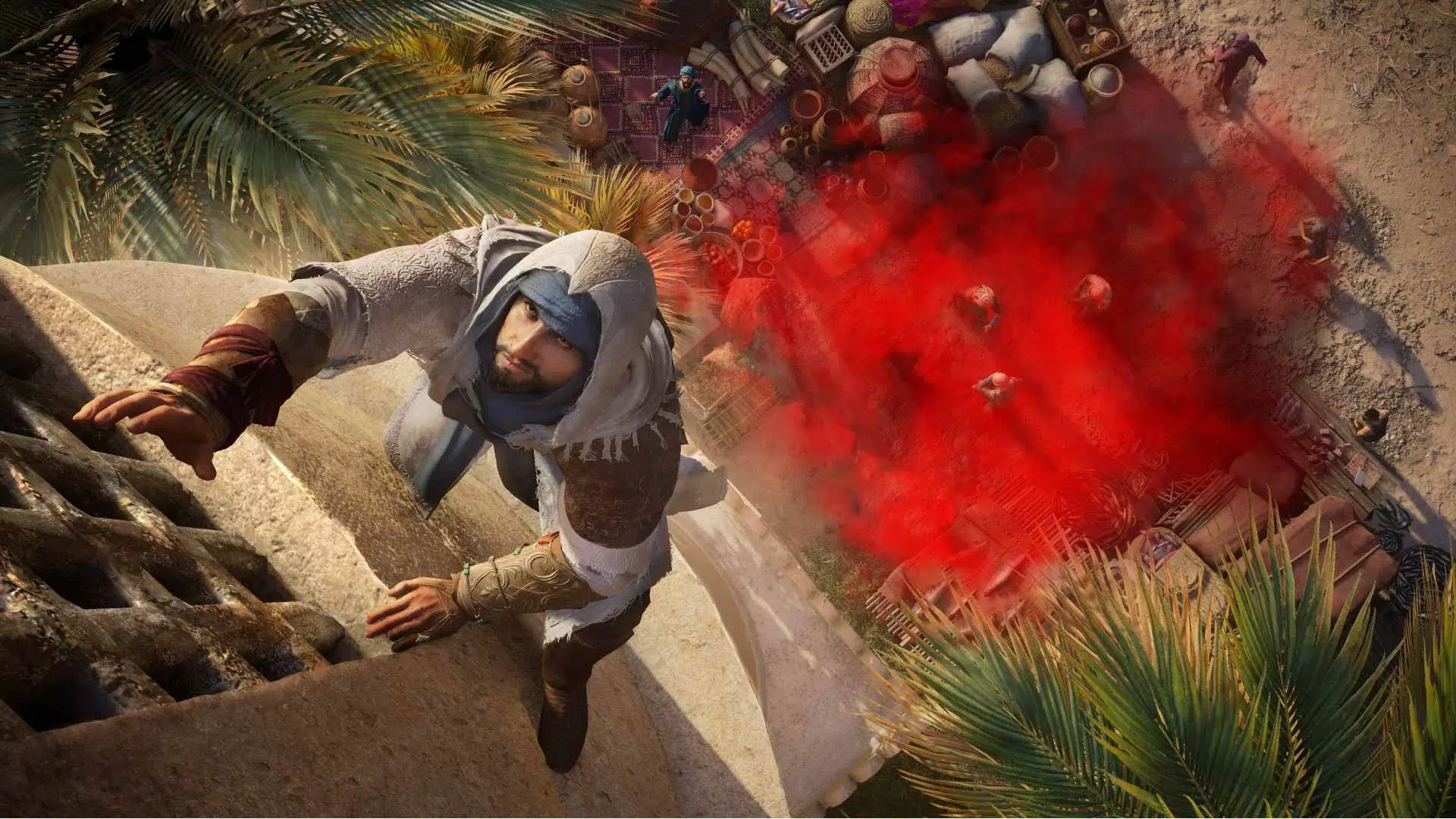 Assassin's Creed Mirage Basim escalando local