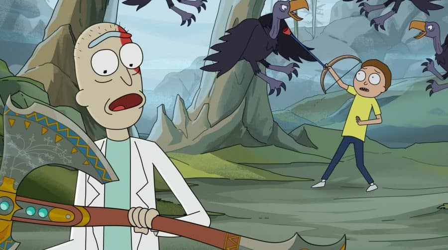 Adult Swim lança vídeo especial de Rick e Morty x God of War Ragnarök