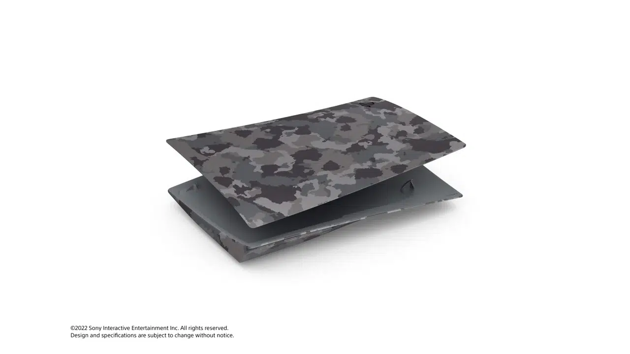 Gray Camouflage do PS5 Capa