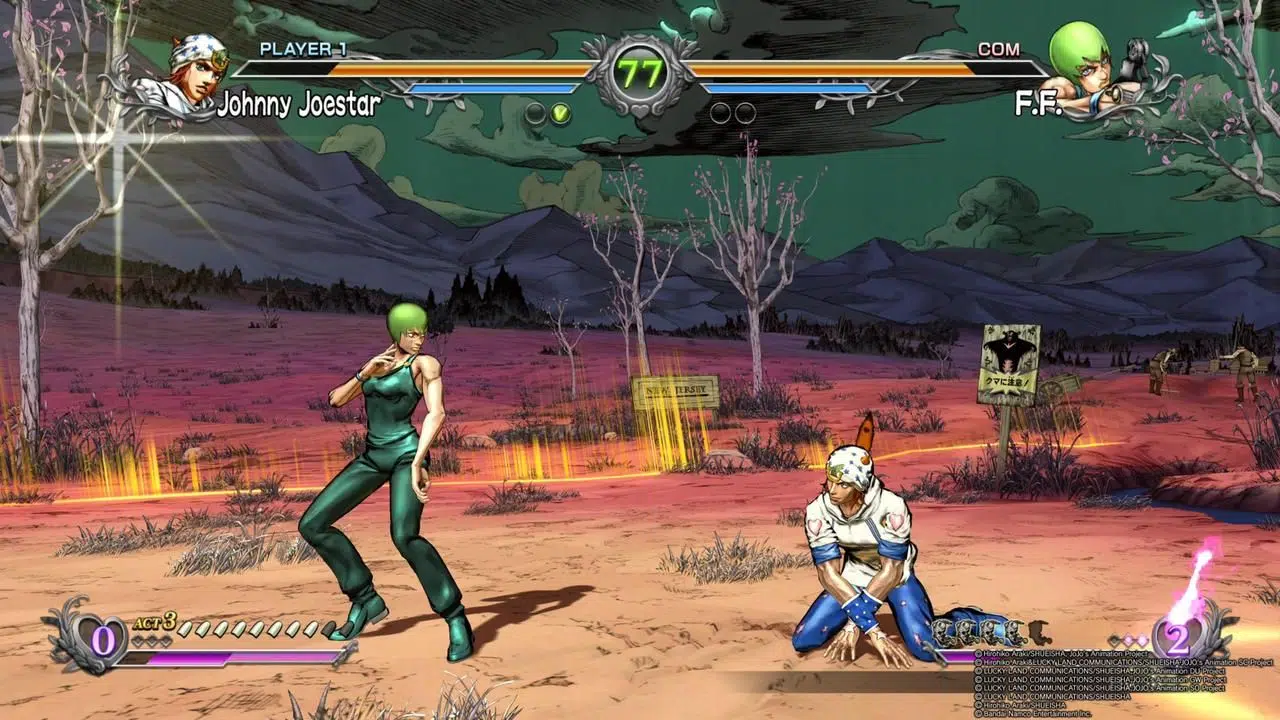 captura de tela de JoJo's Bizarre Adventure: All-Star Battle R