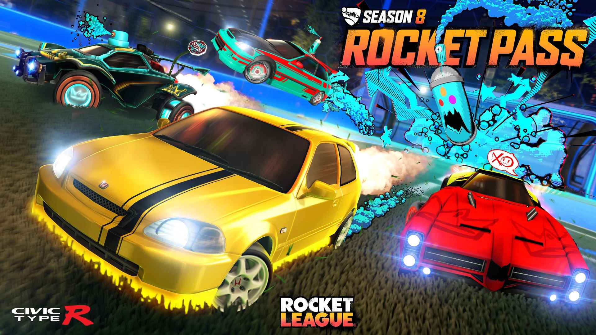 Rocket League: Temporada 8 terá Honda Civic e muito mais
