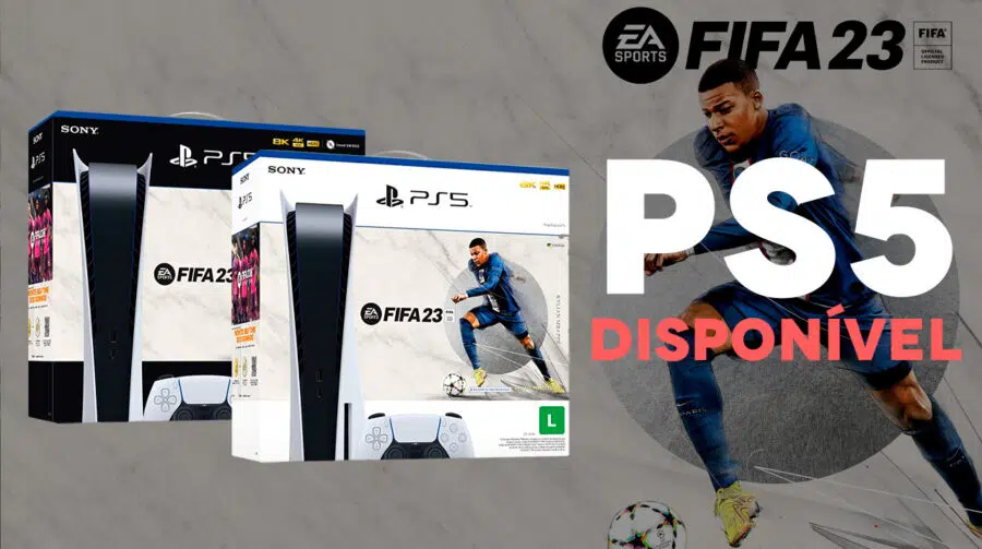 Bundle do PS5 com FIFA 23 disponível na Amazon; Reserve o seu!