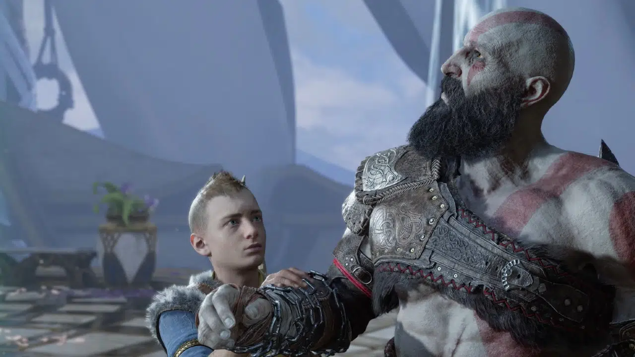 Kratos e Atreus God of War Ragnarok