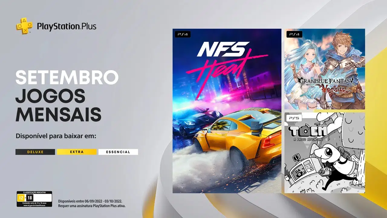 PS Plus de setembro