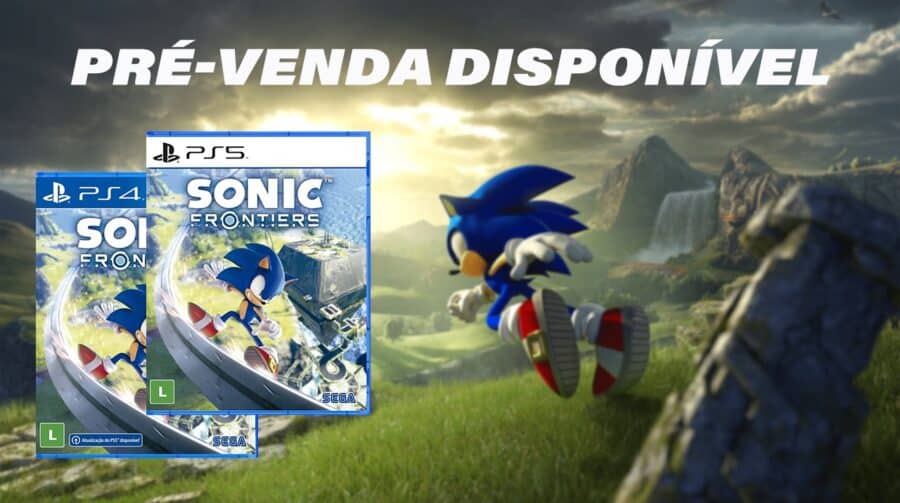 Sonic Frontiers em mídia física para PS4 e PS5 já disponível em pré-venda  na