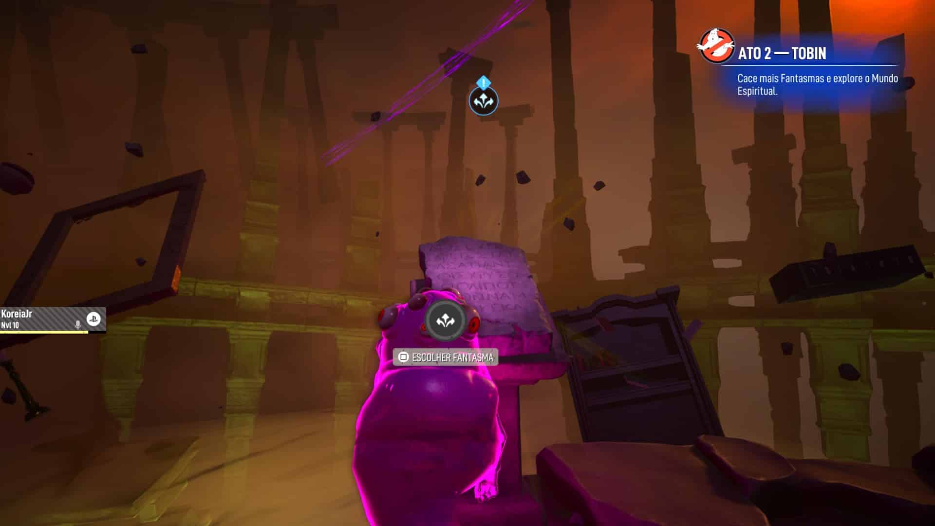 mundo espiritual em Ghostbusters Spirits Unleashed
