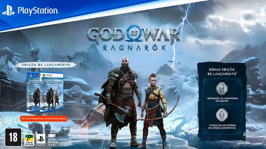 God of War Ragnarok tem últimas unidades com bônus de pré-venda na Amazon