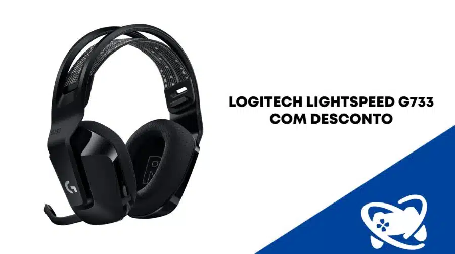 Headset Gamer Sem Fio Logitech está com 68% de desconto nas Casas Bahia