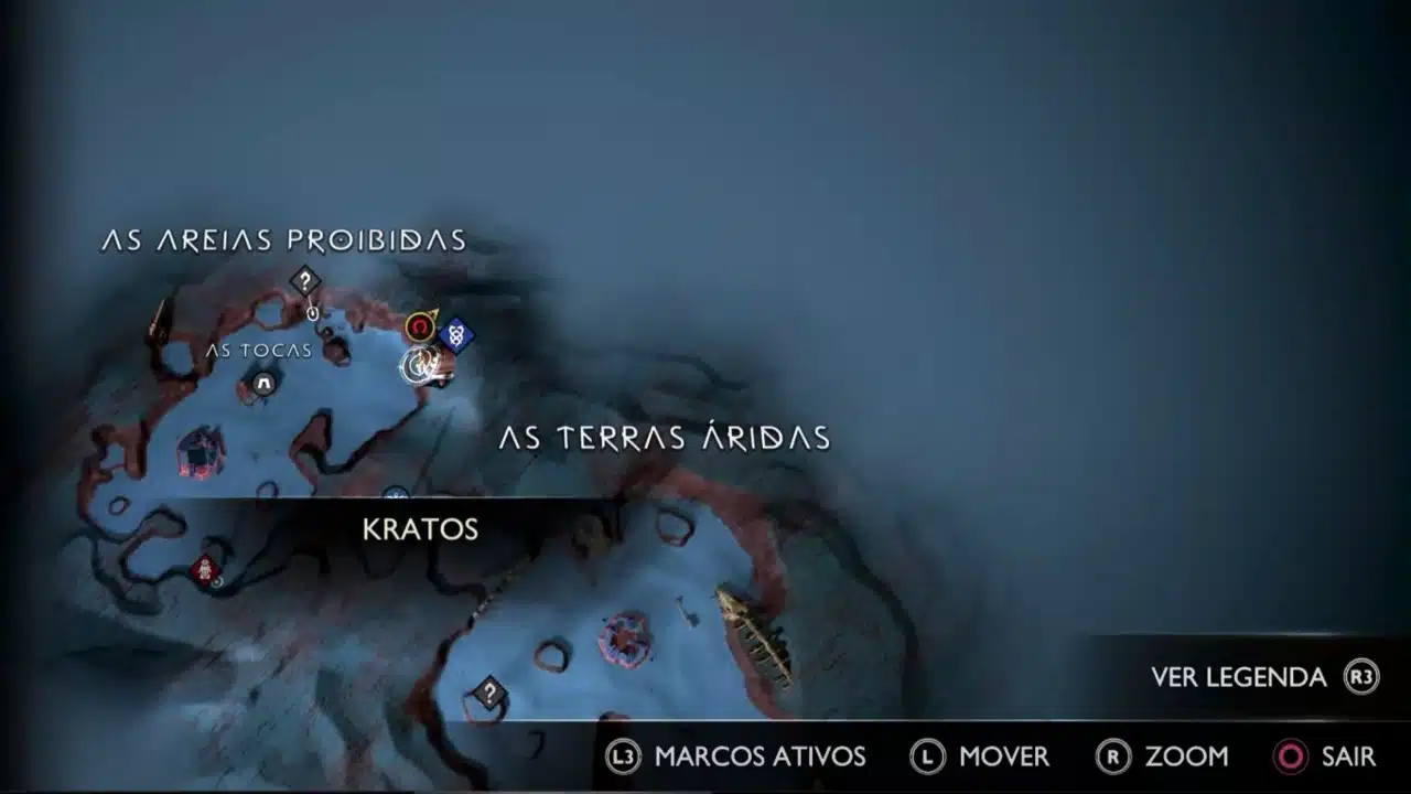 mapa de god of war ragnarok