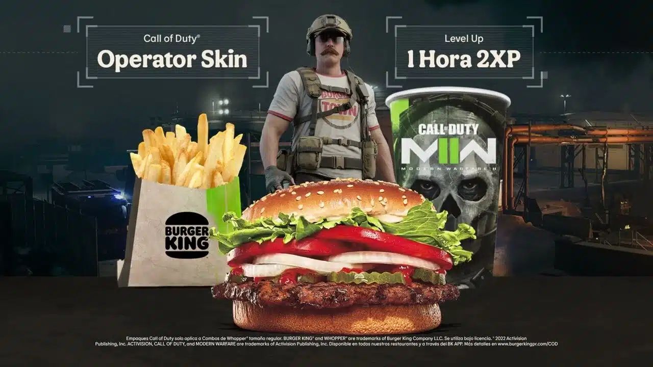 Modern Warfare II: ação do Burger King oferece skin gratuita