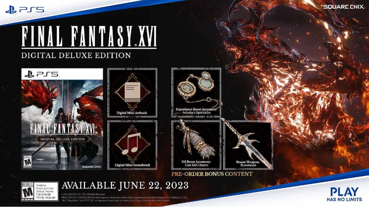 Final Fantasy XVI pre-venda 2