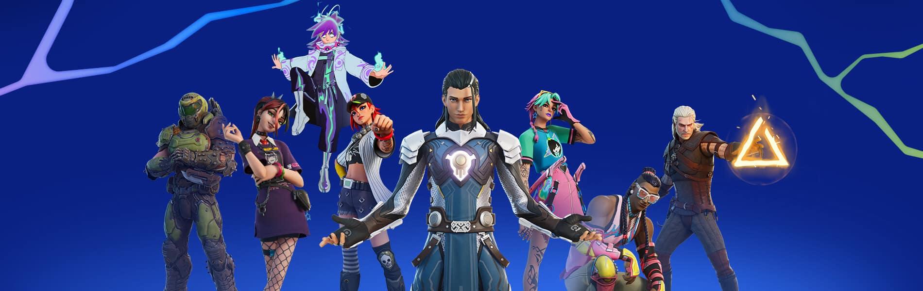 Doom Slayer, Geralt e outras skins do Passe de Batalha da Temporada 1 de Fortnite: Capítulo 4