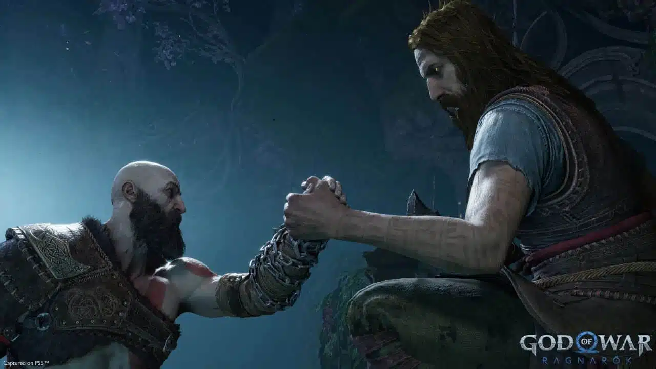 Kratos e Tyr em God of War Ragnarok