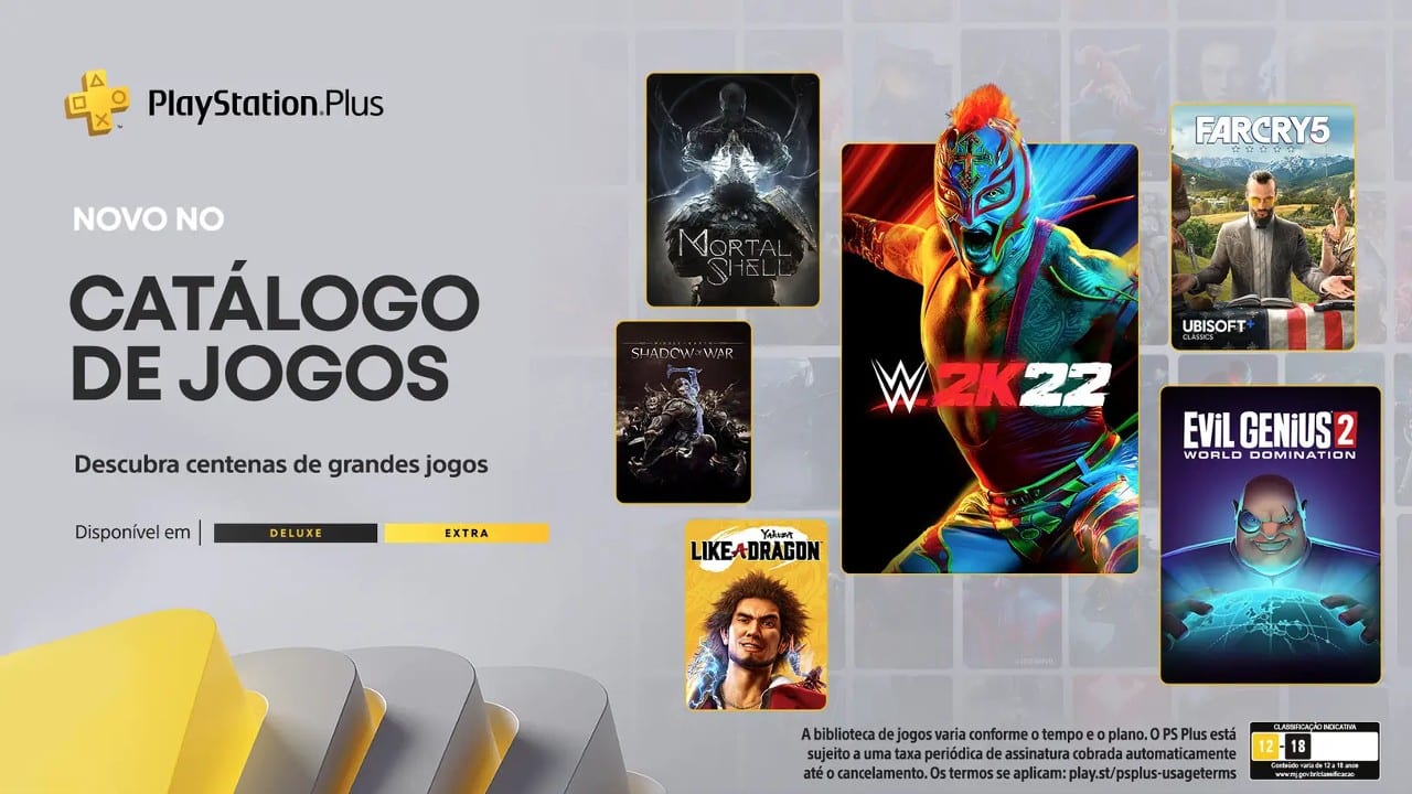 Jogos PS Plus Extra e Premium de abril já disponíveis