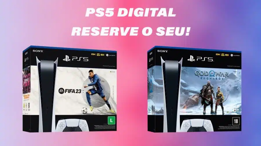 Reserve o seu! Bundles do PS5 Digital estão disponíveis por encomenda na Amazon