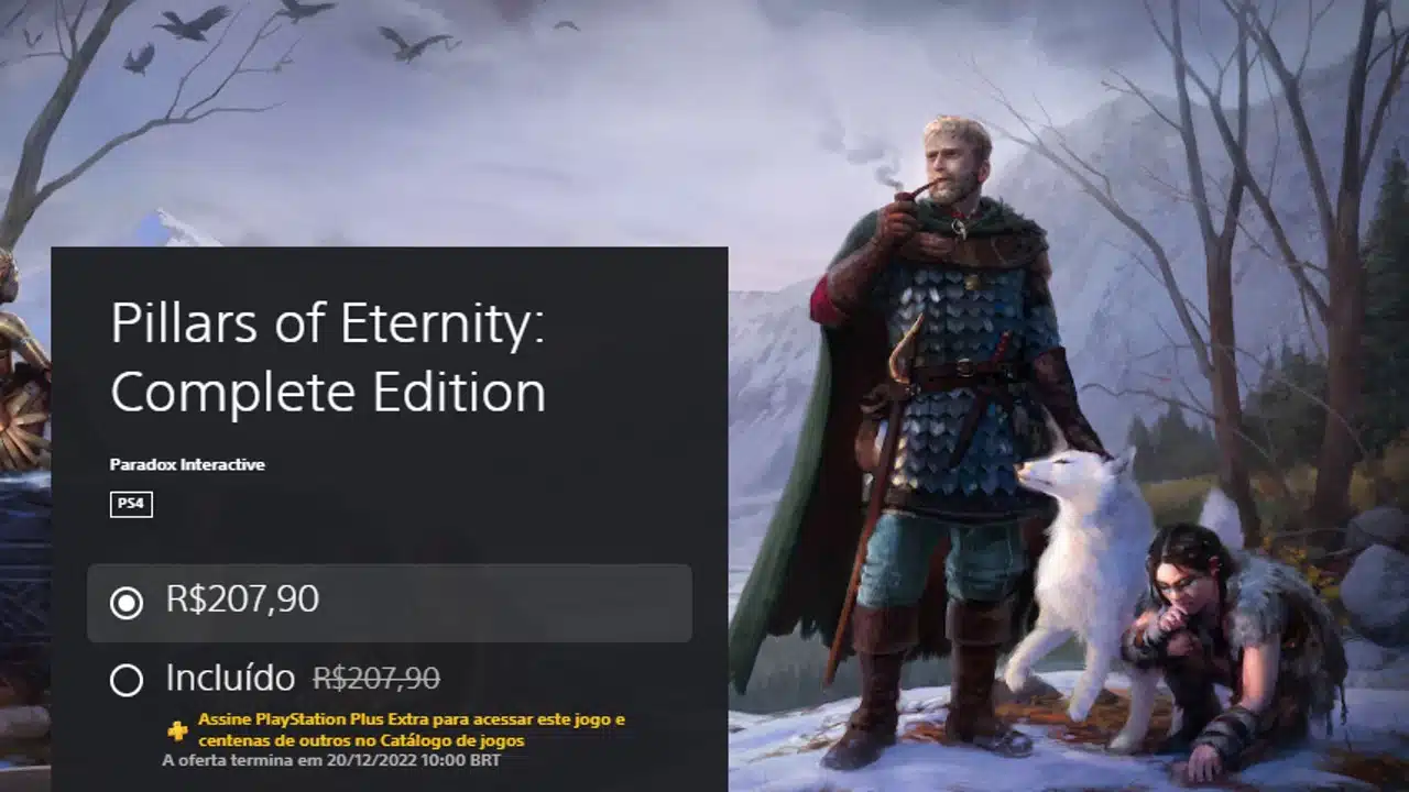 Pillars of Eternity PS Plus Extra e Deluxe