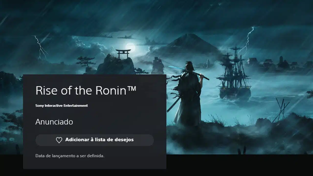 Rise of the Ronin na PS Store