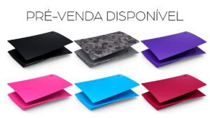 Começam as vendas das tampas coloridas do PS5 no Brasil; Reserve a sua!