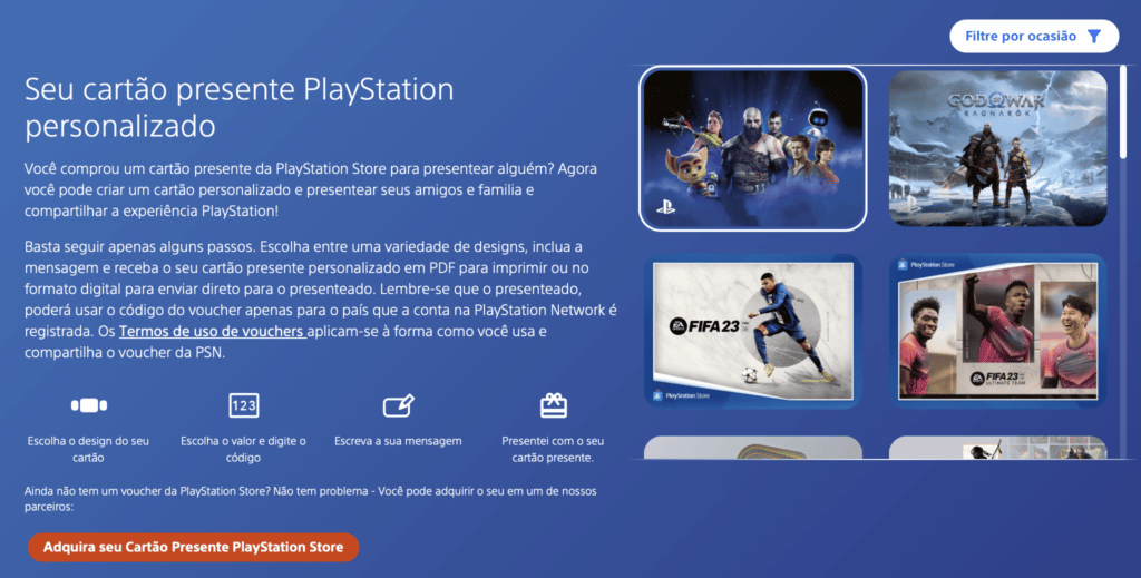 You Can Now Create Personalized PS Store Gift Cards
