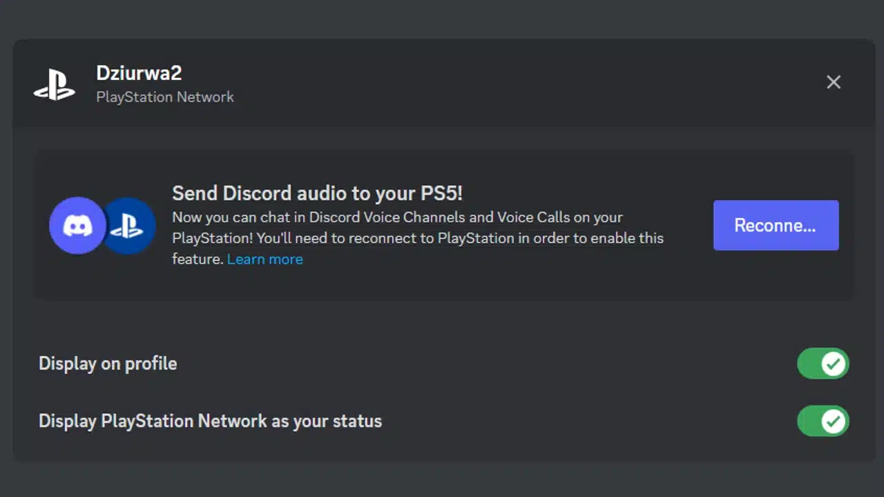 Discord no PlayStation menu datamine