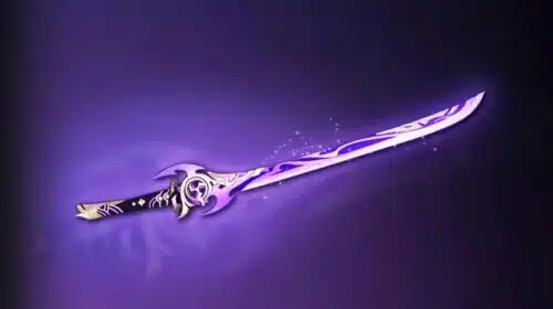 Fã de Genshin Impact cria réplica de espada popular do RPG