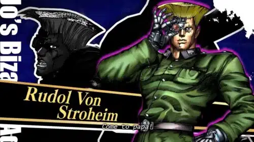 DLC de Rudol Von Stroheim chega a JoJo's Bizarre Adventure em fevereiro