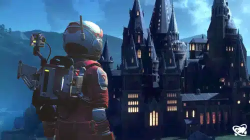 Uma escola muito, muito distante! Jogador recria Hogwarts em No Man's Sky