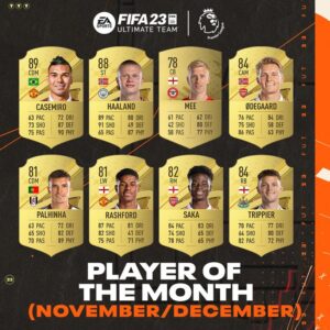 FIFA 23: Casemiro é um dos indicados a Jogador do Mês na Inglaterra