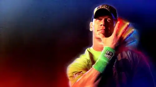 Você não pode vê-lo, mas John Cena é a estrela da capa de WWE 2K23