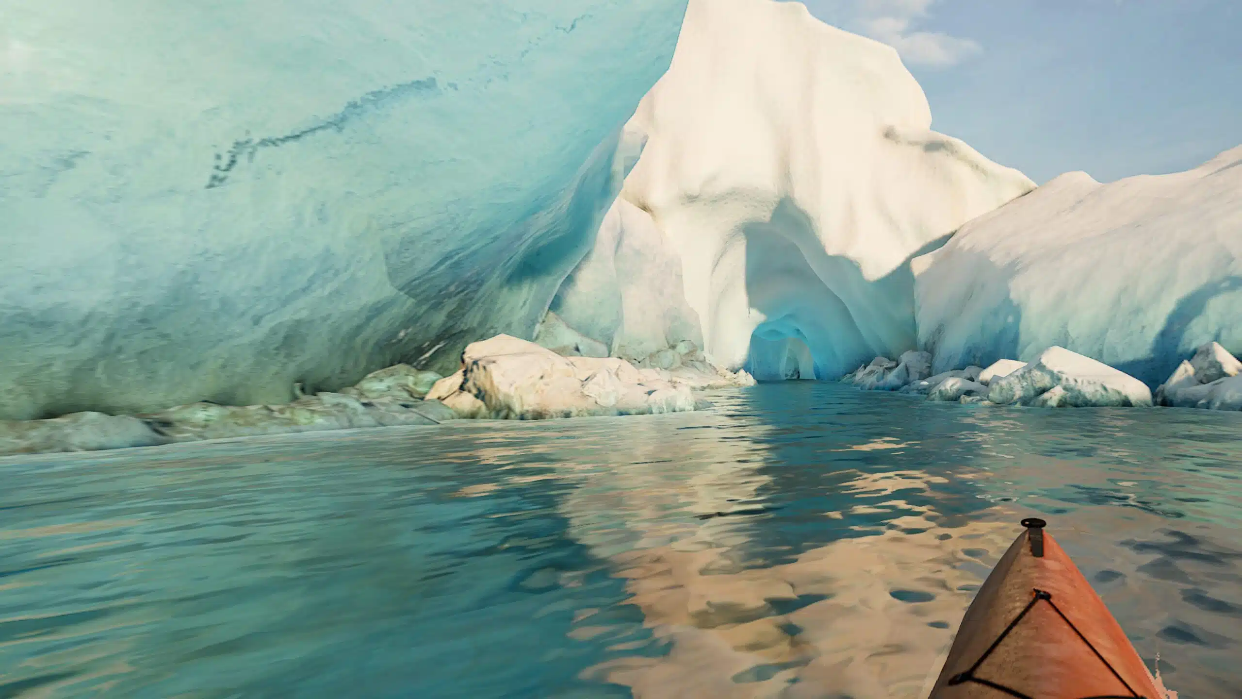 Kayak é uma experiência super divertida no PS VR2 (Foto: Thiago Barros/Reprodução)