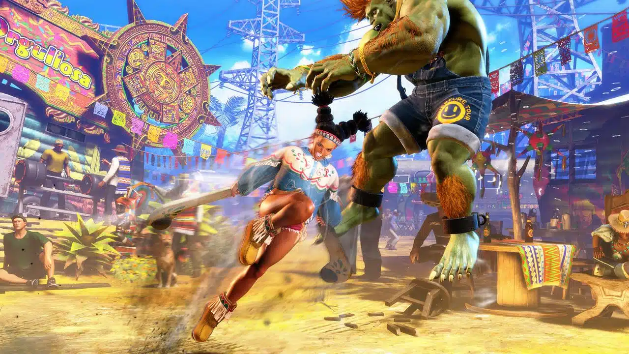 Lily Street Fighter 6 contra o Blanka