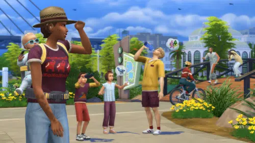 Criança de colo correndo! Atualização de The Sims 4 tem bebês e nova cidade