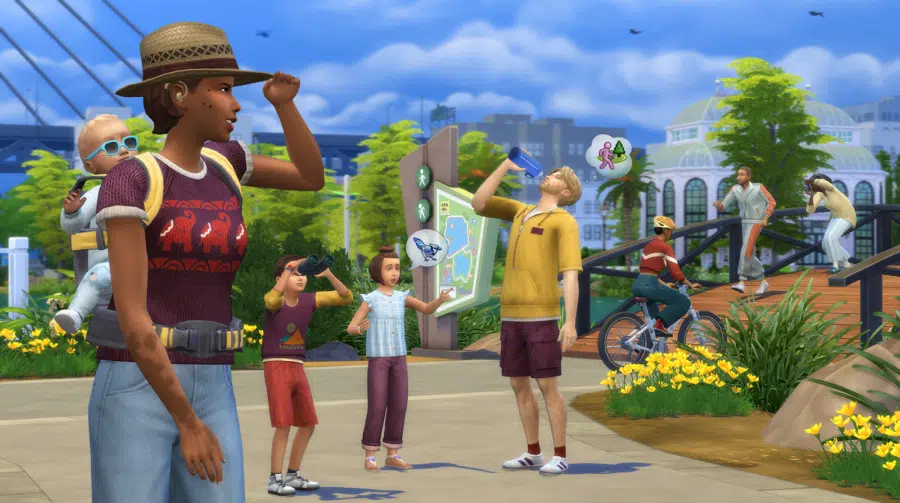 Criança de colo correndo! Atualização de The Sims 4 tem bebês e nova cidade