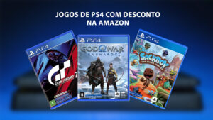 God of War Ragnarok, GT 7 e mais! Amazon oferece descontos em jogos de PS4