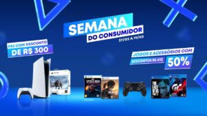 ATENÇÃO: Sony oferece descontos no PS5 e em vários jogos na Semana do Consumidor
