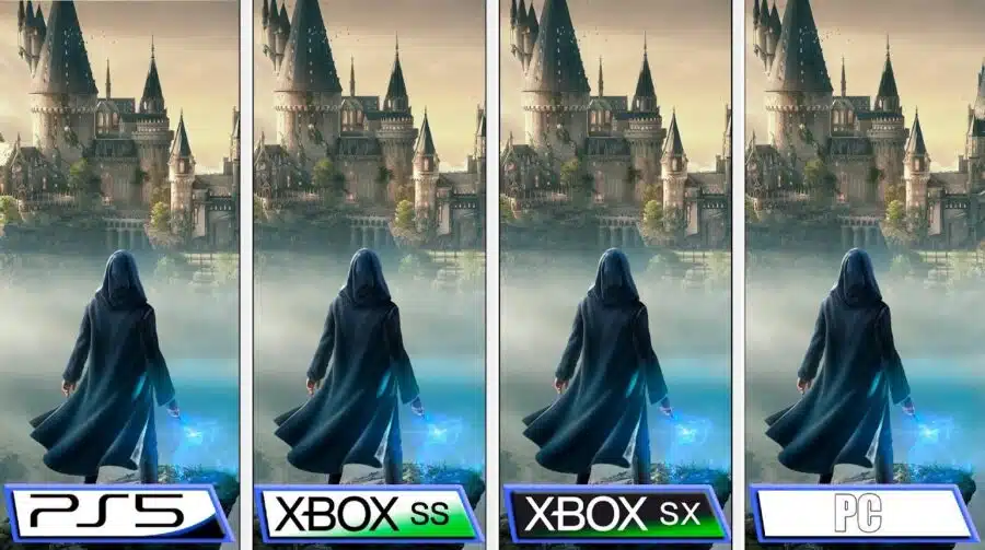 Muita diferença? Compare Hogwarts Legacy rodando no PS5, Xbox Series X|S e no PC