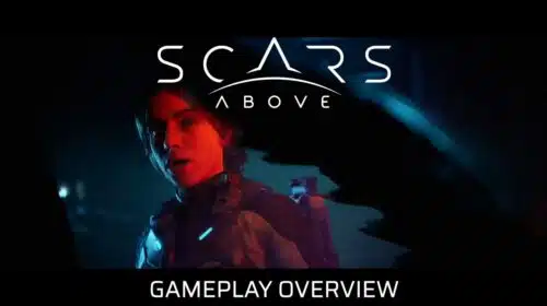 Gameplay de Scars Above mostra exploração, crafting e combates
